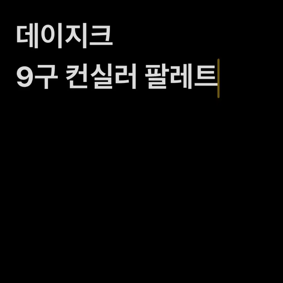 데이지크 컨실러 팔레트 01 커버