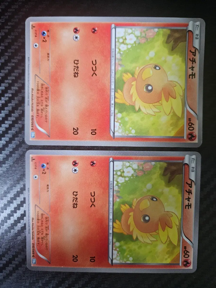 포켓몬카드 일판 아차모 bw 1st edition 고전