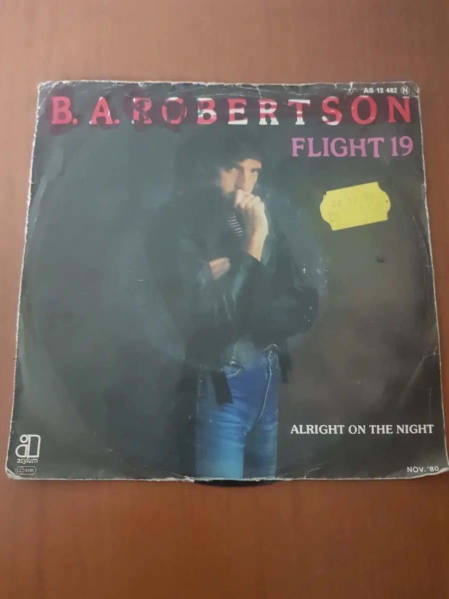 염가음반 B. A. Robertson 독일반 7인치싱글 바이닐vinyl 도넛판 45rpm