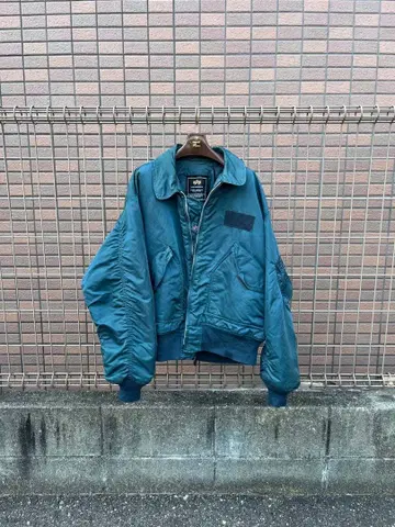 90s ALPHA CWU 45P 미군 에메랄드 그린 XL 사이즈