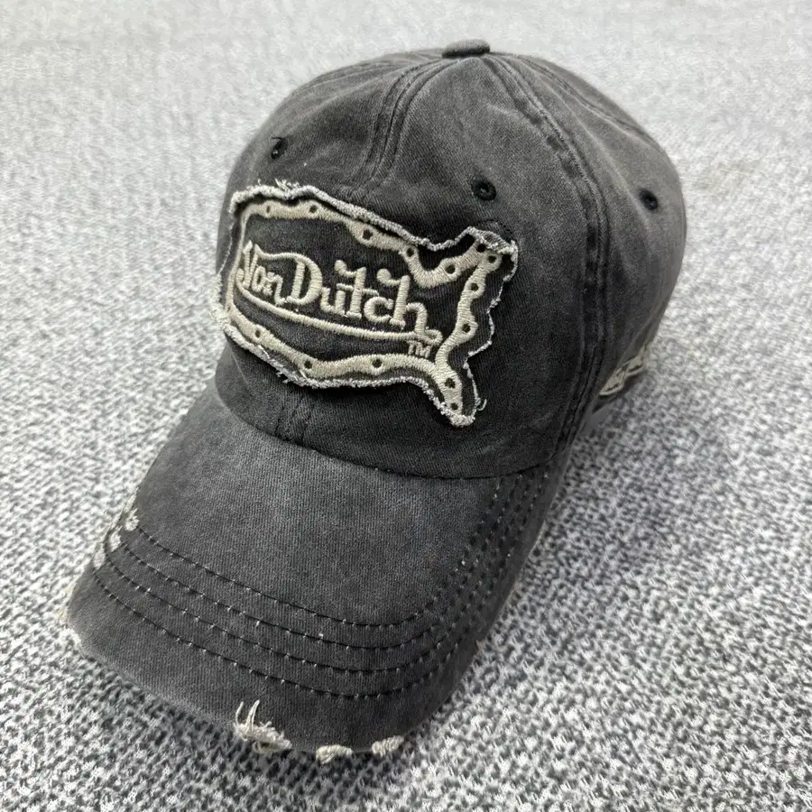 F 본더치 VonDutch 빈티지 피그먼트 그레이 볼캡 모자