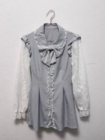 majoretty x Avail 프릴 셋업 스카이블루 L