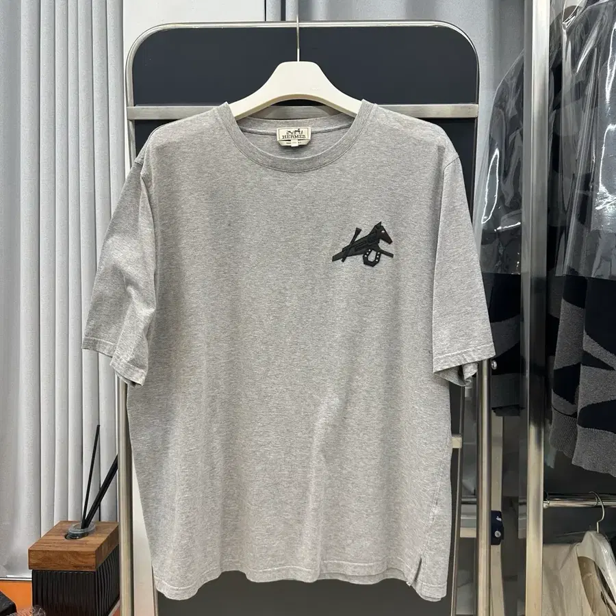 에르메스 로데오 홀스 레더 패치 반팔