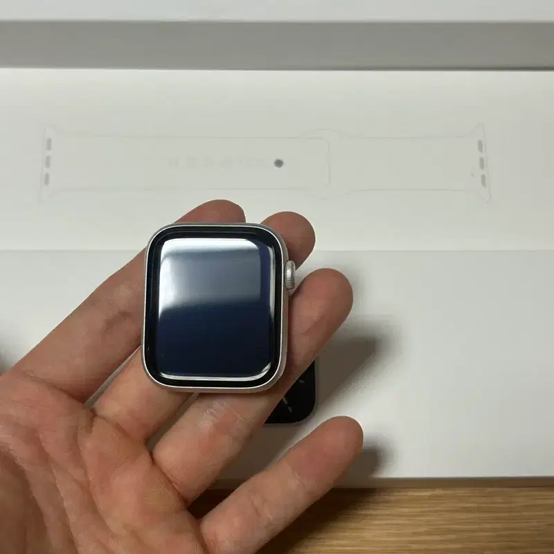 풀박스) 애플워치 6세대 44mm 실버 GPS 배효81%