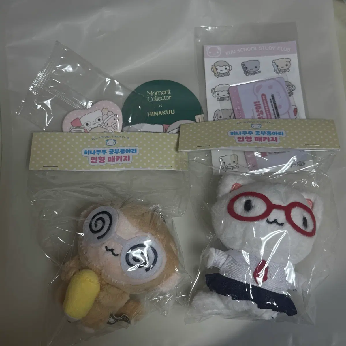 히나쿠우 모먼트콜렉터 쿠숭이 쿠냥이 일괄