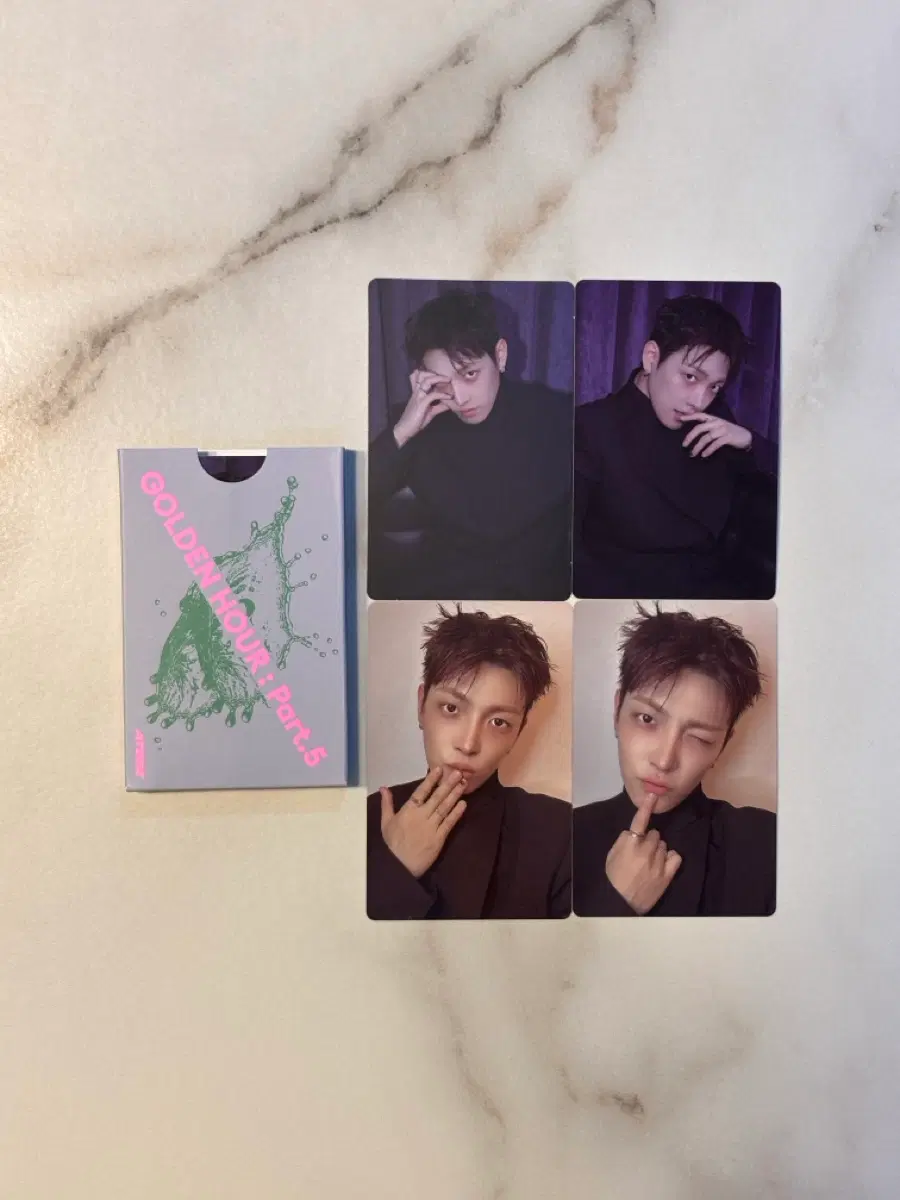에이티즈 홍중 골든아워5 다이어리 버전 포카앨범 풀구성