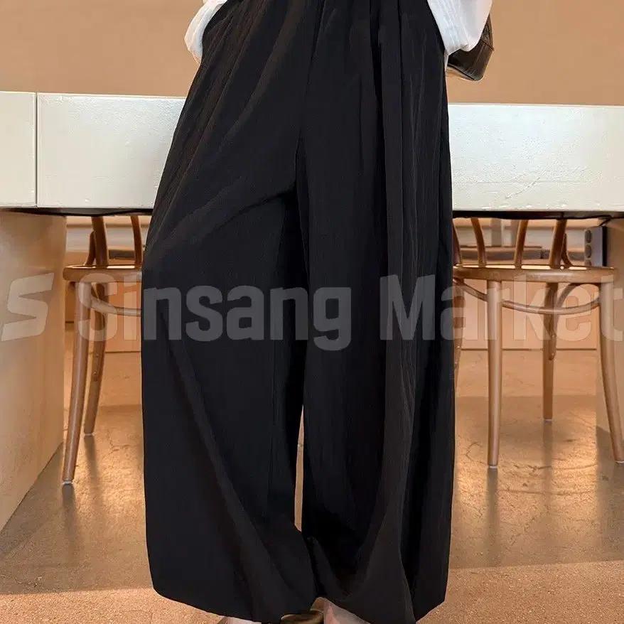 [빠른발송] 니나 팬츠 국내 하렘 호박 찰랑 루즈핏 밴딩 롱 바스락 아이
