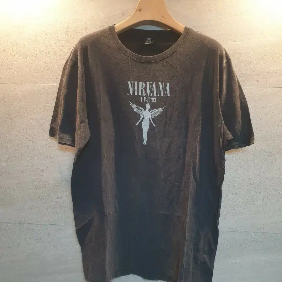 NIRVANA. 라이브 93. 반팔 티셔츠