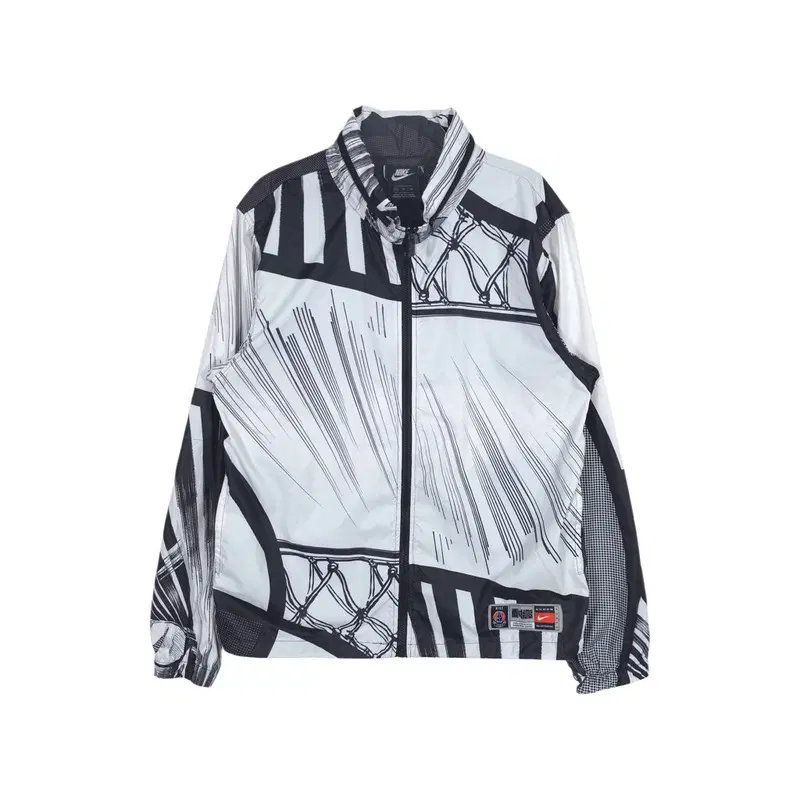 NIKE 그래픽 라인 하이넥 바람막이 XL