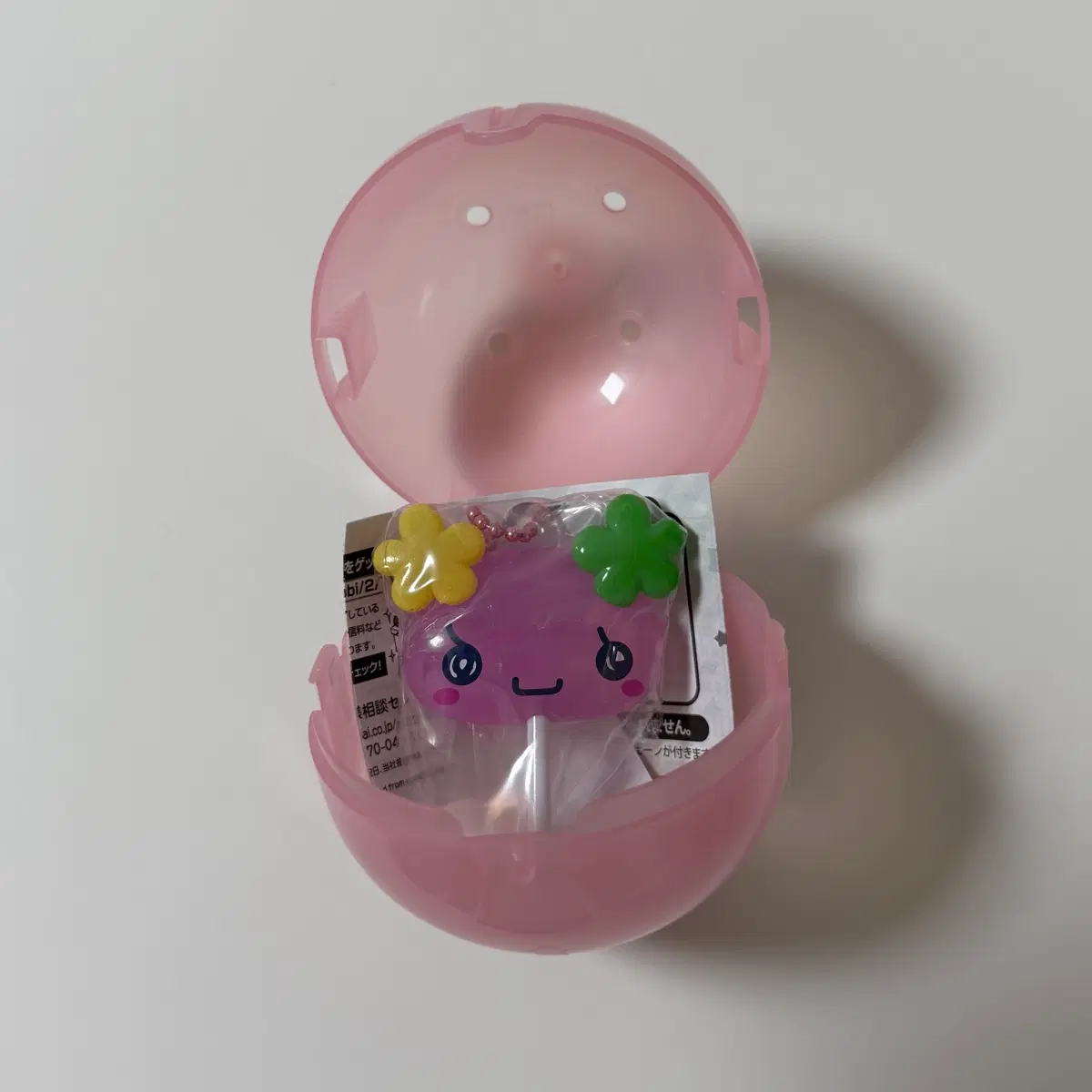 반다이 다마고치 컬러풀 캔디 참 키링 가챠 플라워치