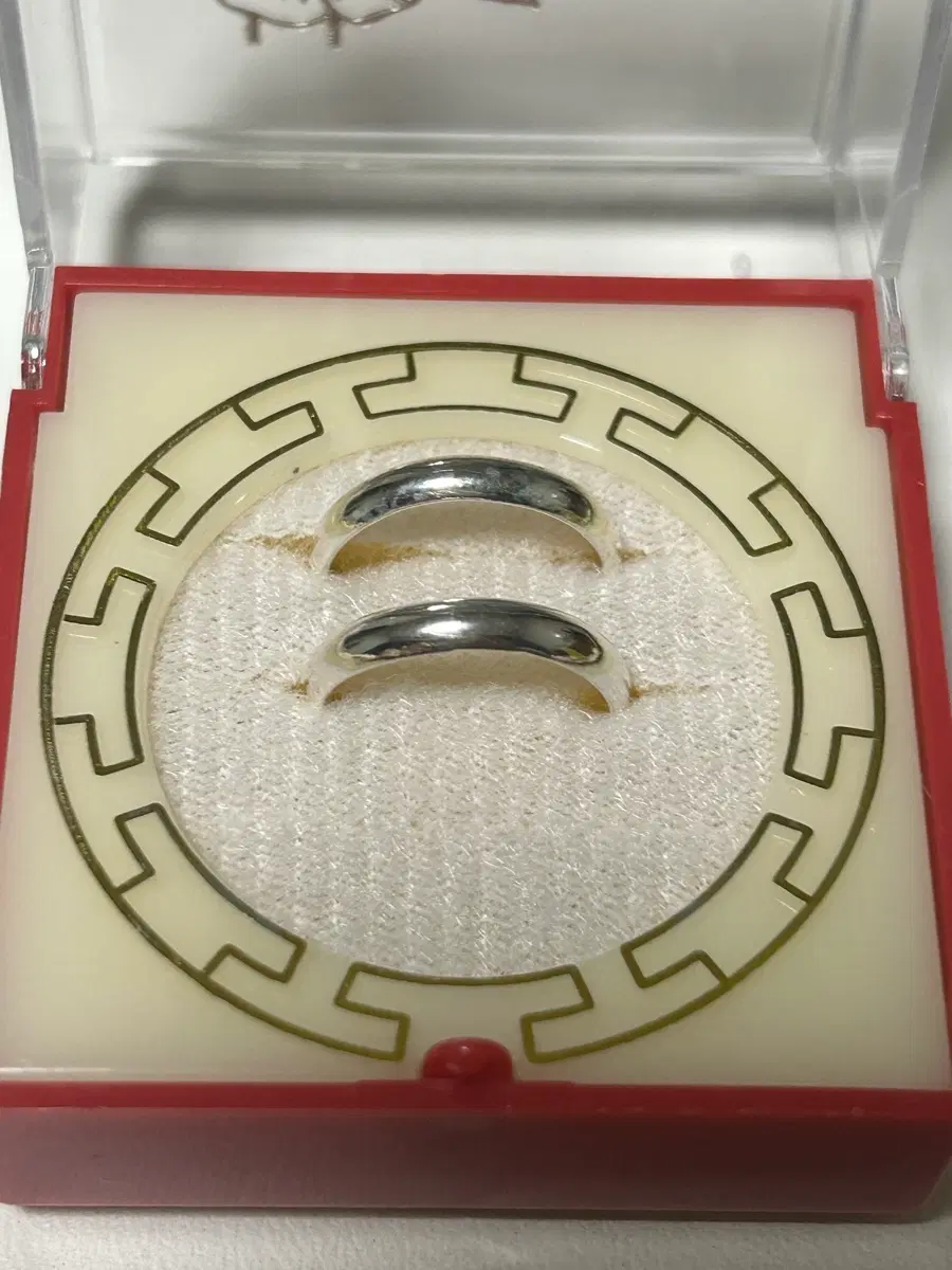 1+1 실버 엥게이지 3mm (한쌍당)