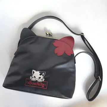 새상품급*류기압삭 SUMINEKO 가마구치 숄더백 자수 일본풍 패턴