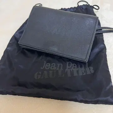 새상품급 Jean Paul GAULTIER 천연 가죽 지갑 숄더 월렛