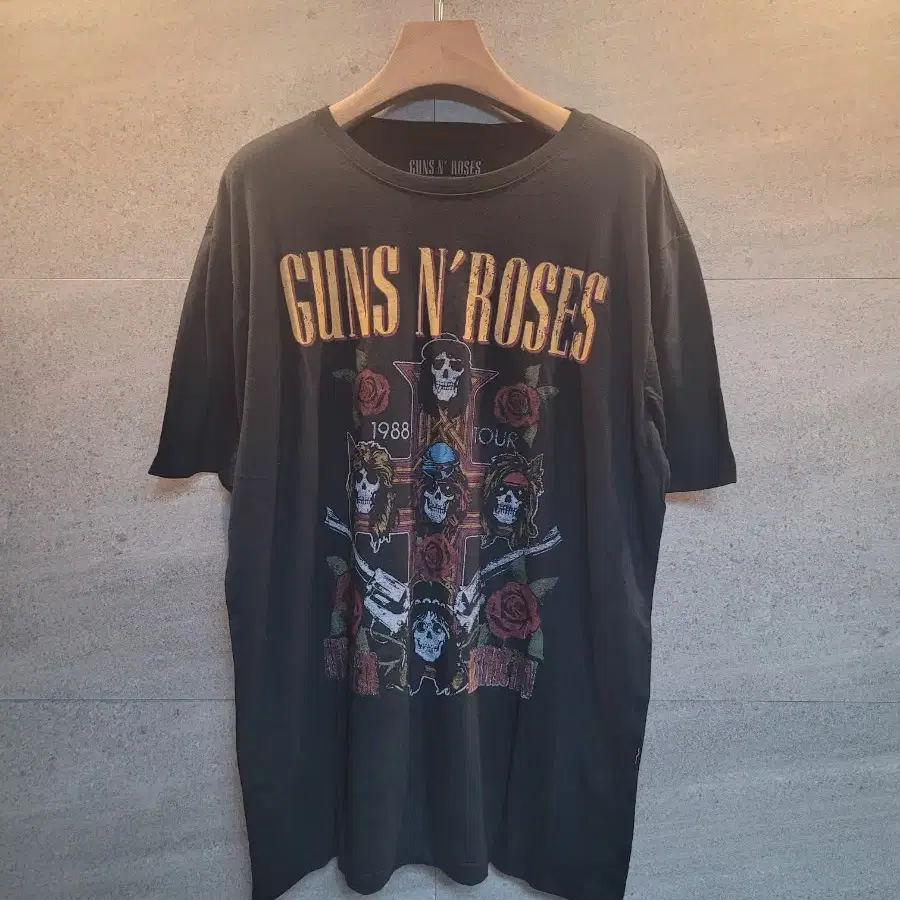 Guns N ROSES. 1988 투어.반팔티셔츠