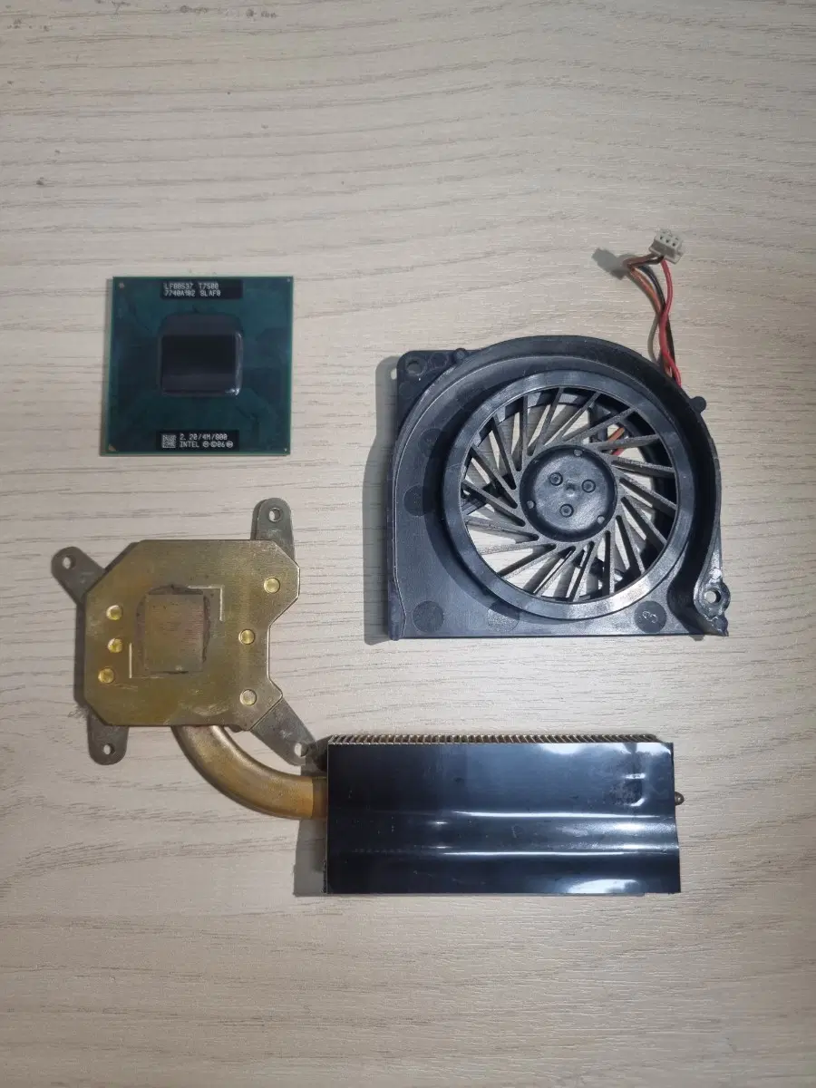 구형 노트북 cpu, 히트싱크, 쿨러