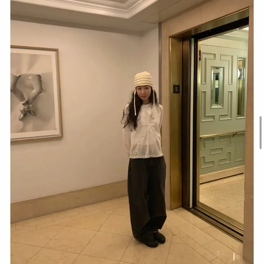 메이비베이비 흑청데님팬츠
