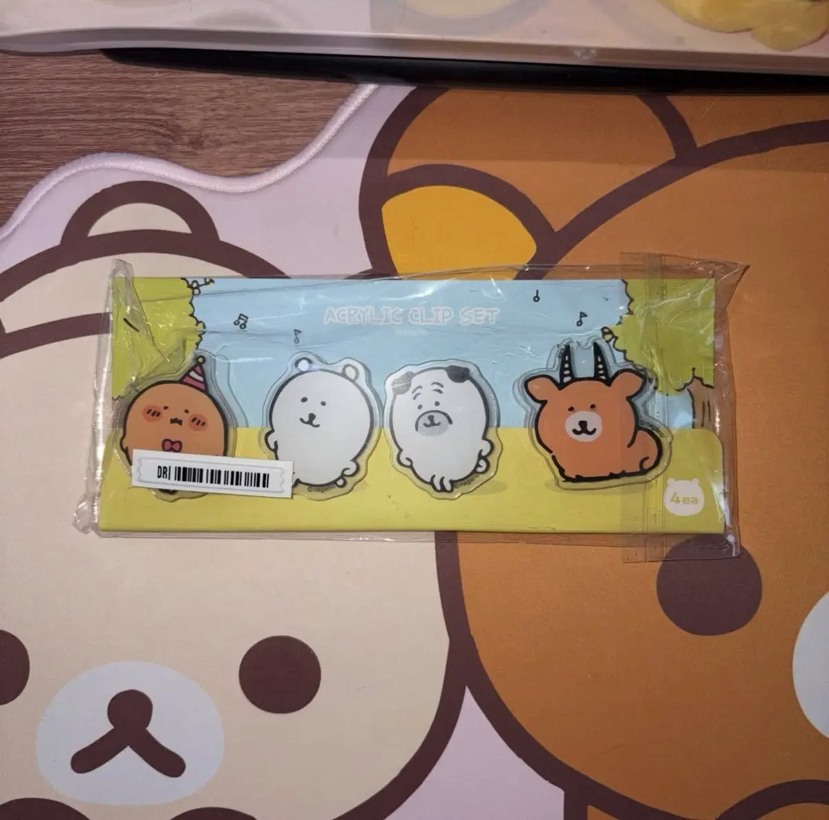 농담곰 아크릴 집게 (미개봉)