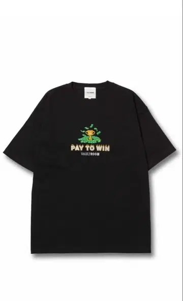 VAULTROOM PAY TO WIN 자수 T셔츠 XL 사이즈 블랙