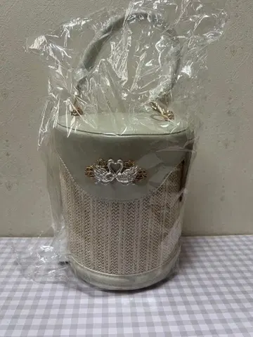 백조 모티브 버킷형 숄더백
