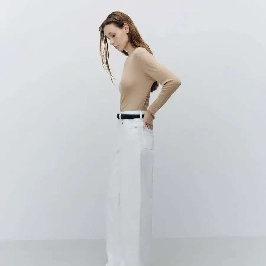 원모어띵) 덴비 와이드데님_오프화이트