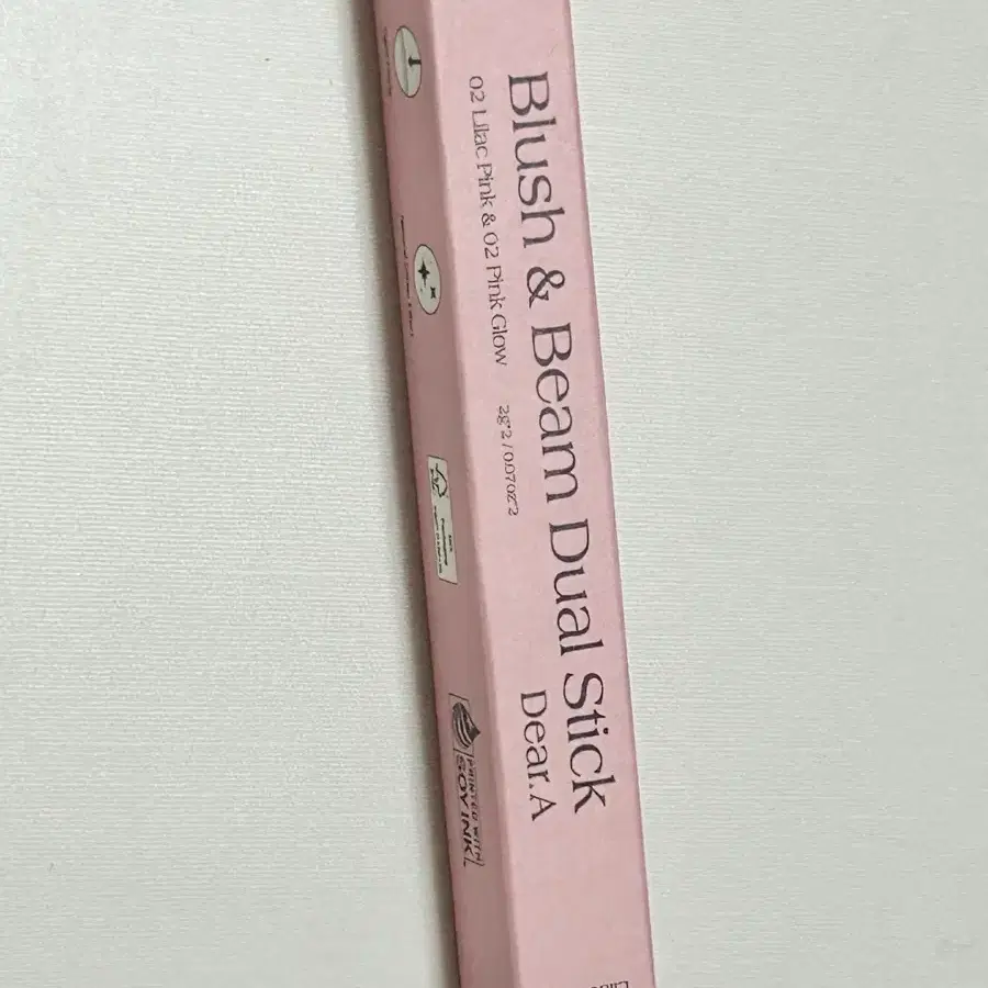 새상품 디어에이 블러쉬 앤 빔 듀얼 스틱 02 라일락 핑크 핑크 글로우