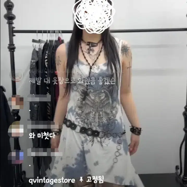 VOCAL USA 원피스 미국 빈티지 큐빈티지 펑크 락