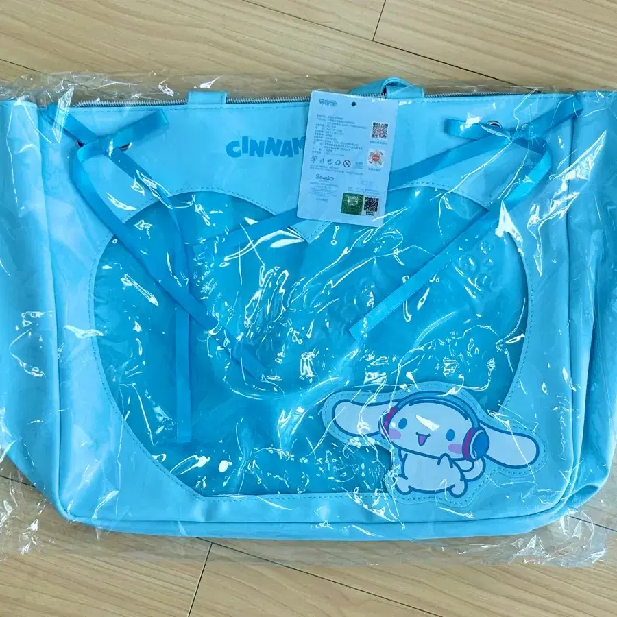 미개봉) 산리오 시나모롤 하트 이타백 (투명 숄더백 가방 새상품 모에사운드 A상)
