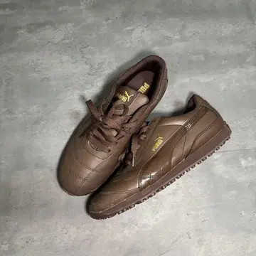 archive PUMA Leather Sneakers Dark Brown
