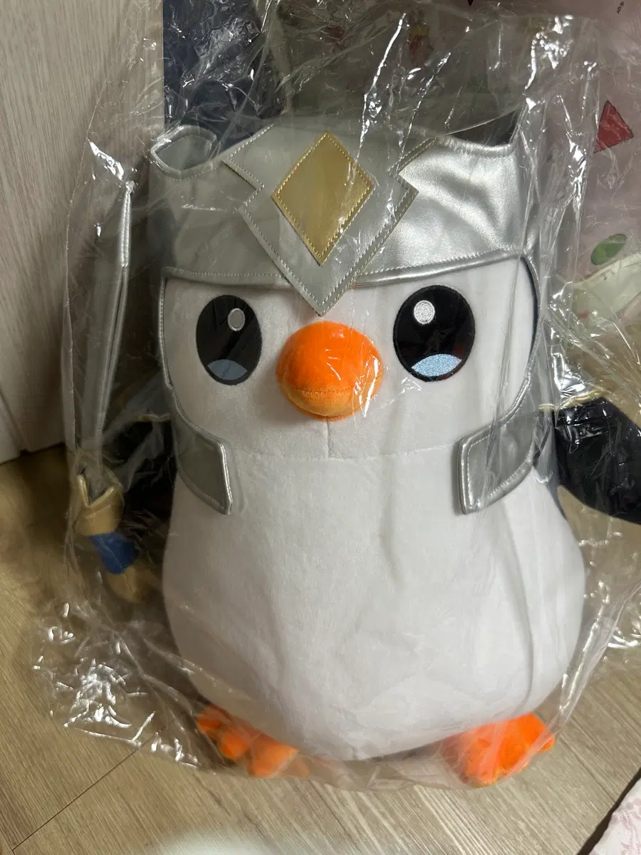 리그오브레전드 펭구 티어3 대형 갑옷 인형 45cm