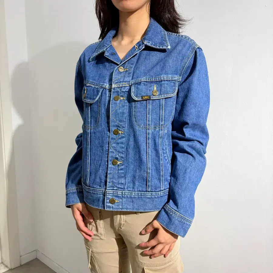 80s Lee 101j 데님 트러커 자켓