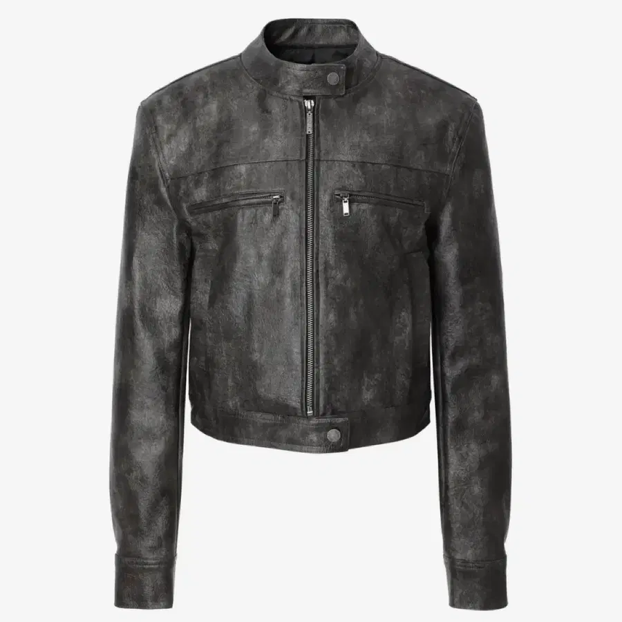카키포인트 레이싱 레더 자켓 다크그레이 Racing Leather Jacket (dark gray)