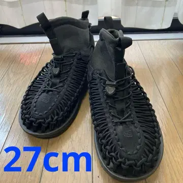 [ 3WAY ] KEEN 킨 유니크 HT 미드 블랙 27cm