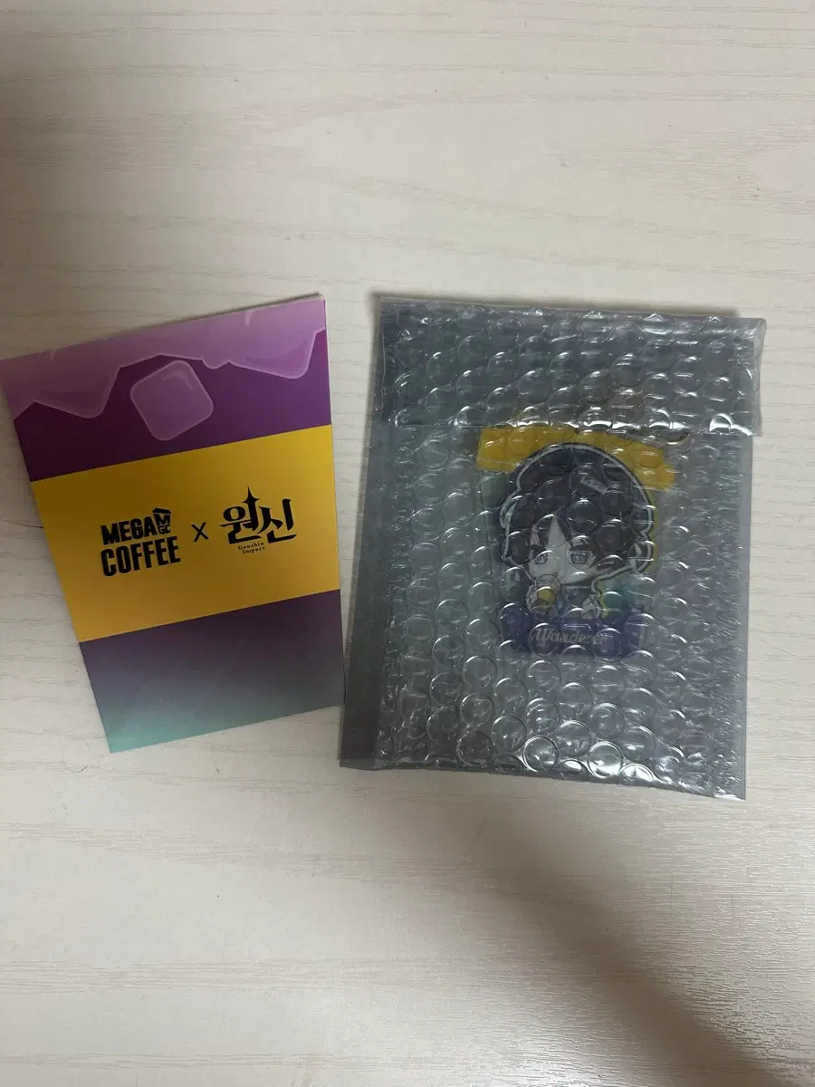 원신 방랑자 메가커피 콜라보 키링