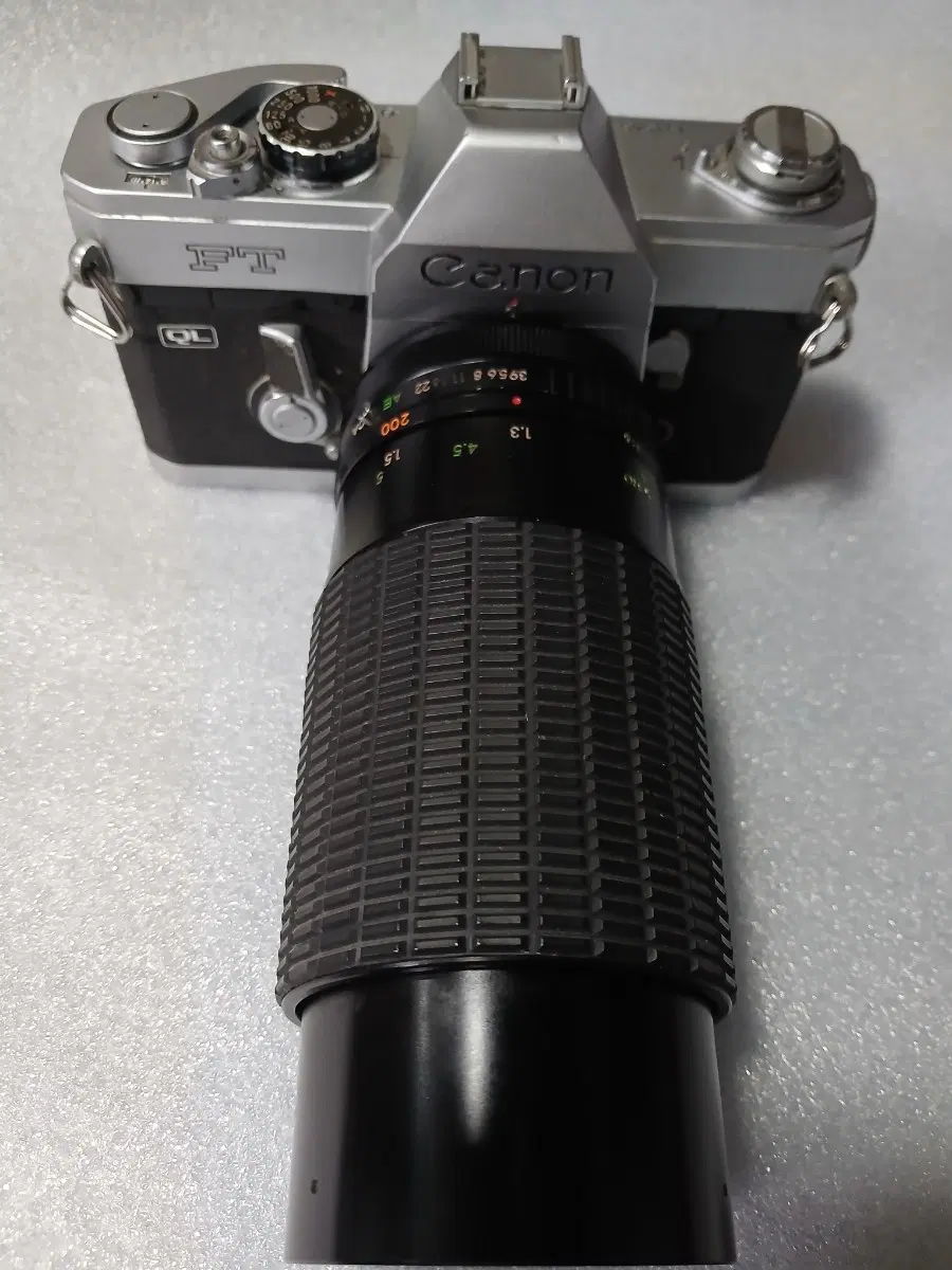Canon FT ql 수동 필름 카메라 + 80-200mm 망원줌