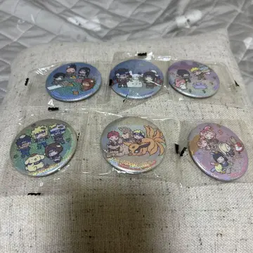 NARUTO x 산리오 캐릭터즈 캔뱃지 6종 세트