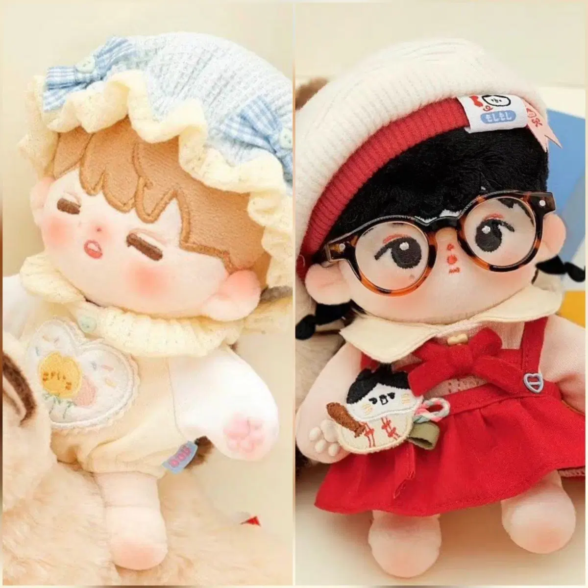 일괄) 인형옷 15깅 키치냥 두유냥 롬퍼스 분내룩 무속성 옷장 15cm