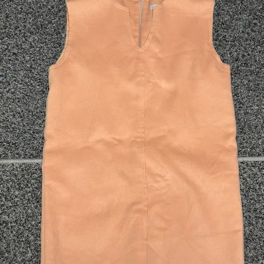 민소매 블라우스 원피스 코랄 핑크