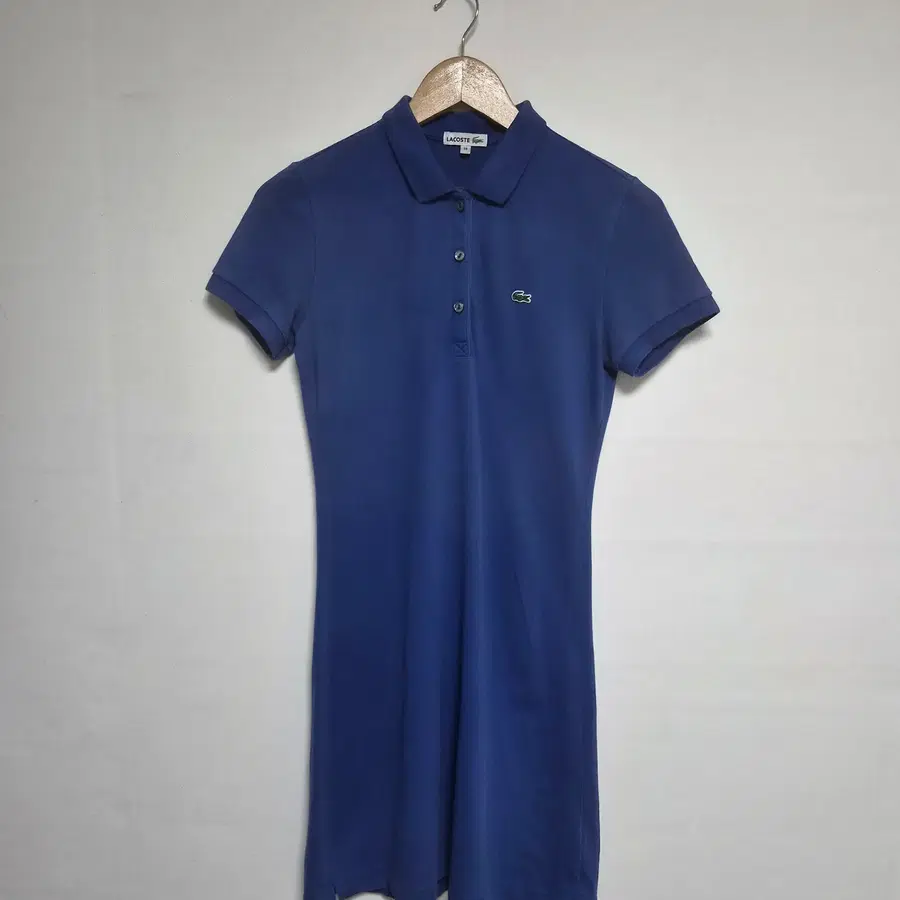 라코스테LACOSTE 블루 카라 원피스 M - O25