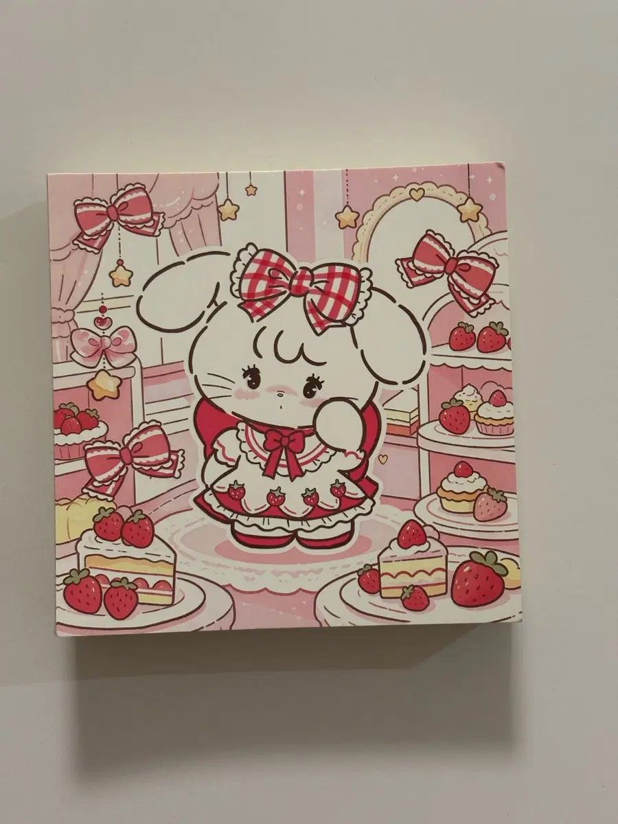 미코 뜯어쓰는 편지지, 메모지 수첩 다이어리 (12x12 총100매 / 50,50매 반반디자인)