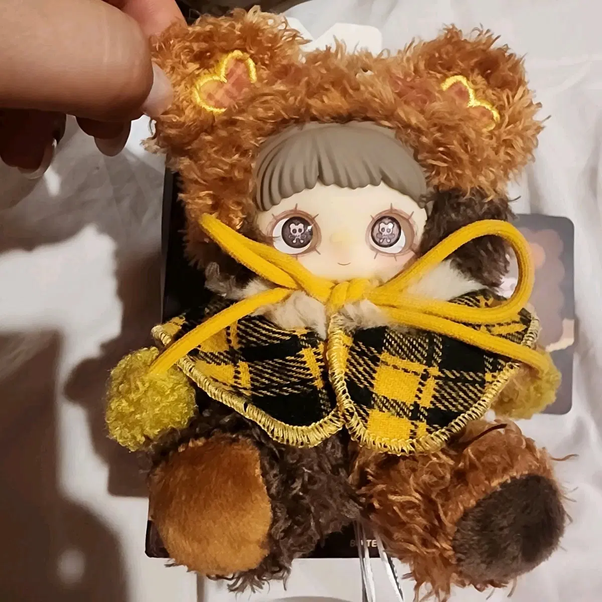 메이메이 쿠키 베어 인형 키링 새상품 노랑