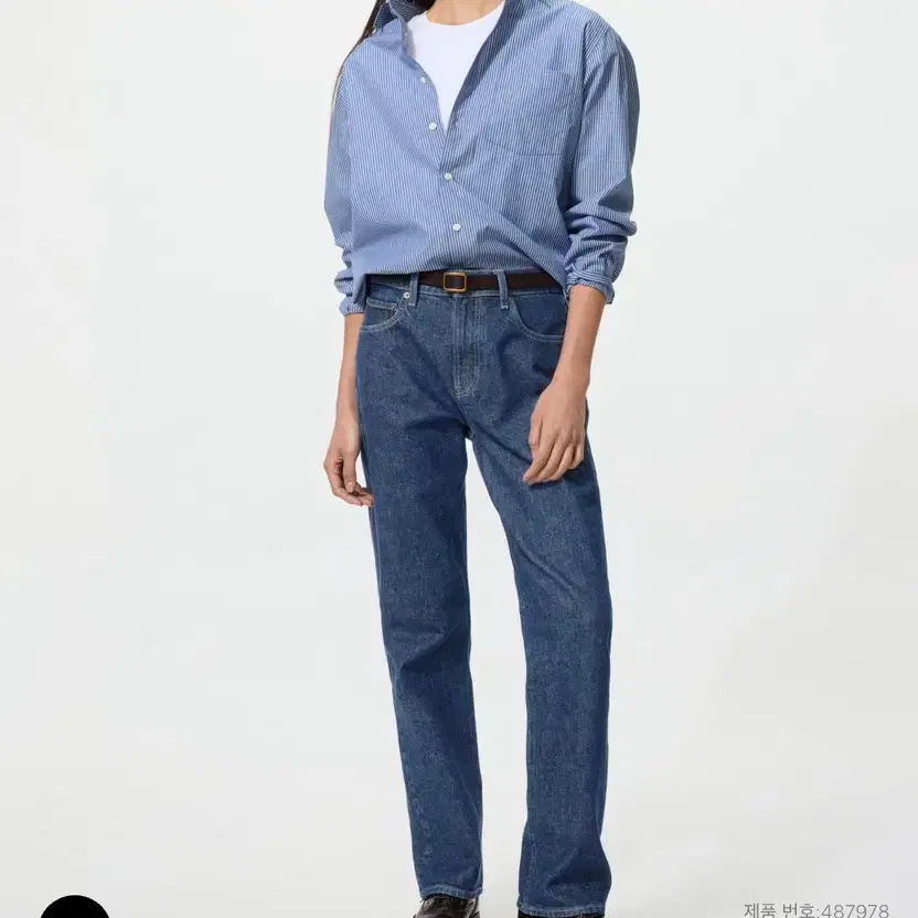 우먼 슬림 스트레이트진