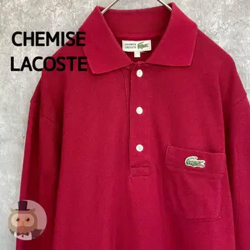 [ 문자악어 ] CHEMISE LACOSTE 긴팔 피케 셔츠 구제 의류 남성용
