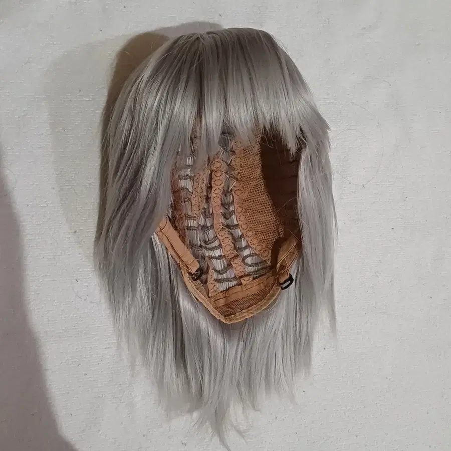 은회색 단발 가발 코스프레