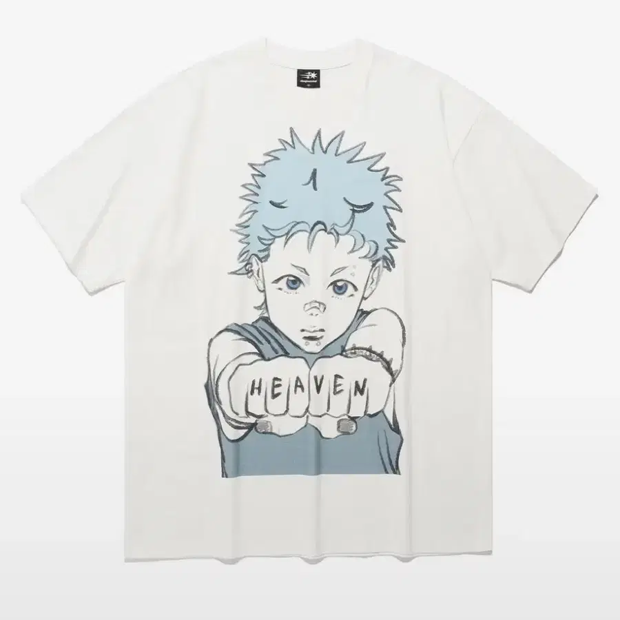 나고클 반팔 FIST BOY BIG BIG TEE_WHITE