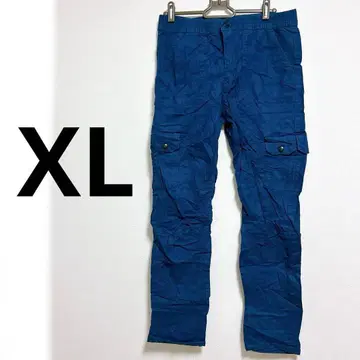 [ XL ] 카고 팬츠 워크 팬츠 블루 파랑 남성용 해외 구제 의류