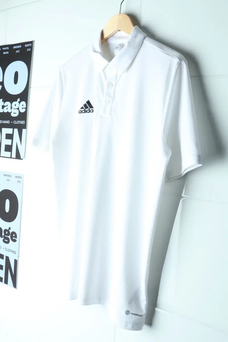 (2XL) 아디다스 반팔 카라 티셔츠 골프 기능성 화이트 운동-H37915
