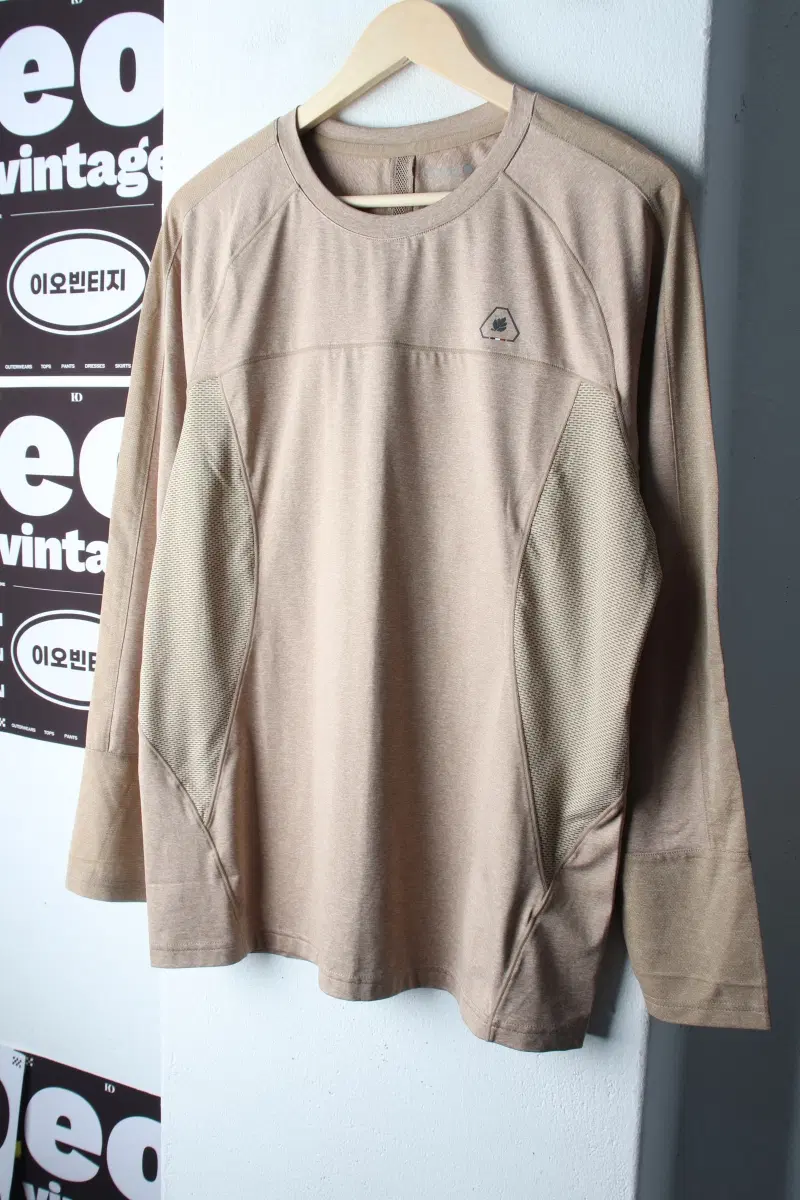 (XL) 라퓨마 긴팔티셔츠 기능성 등산 매쉬 브라운-H37955
