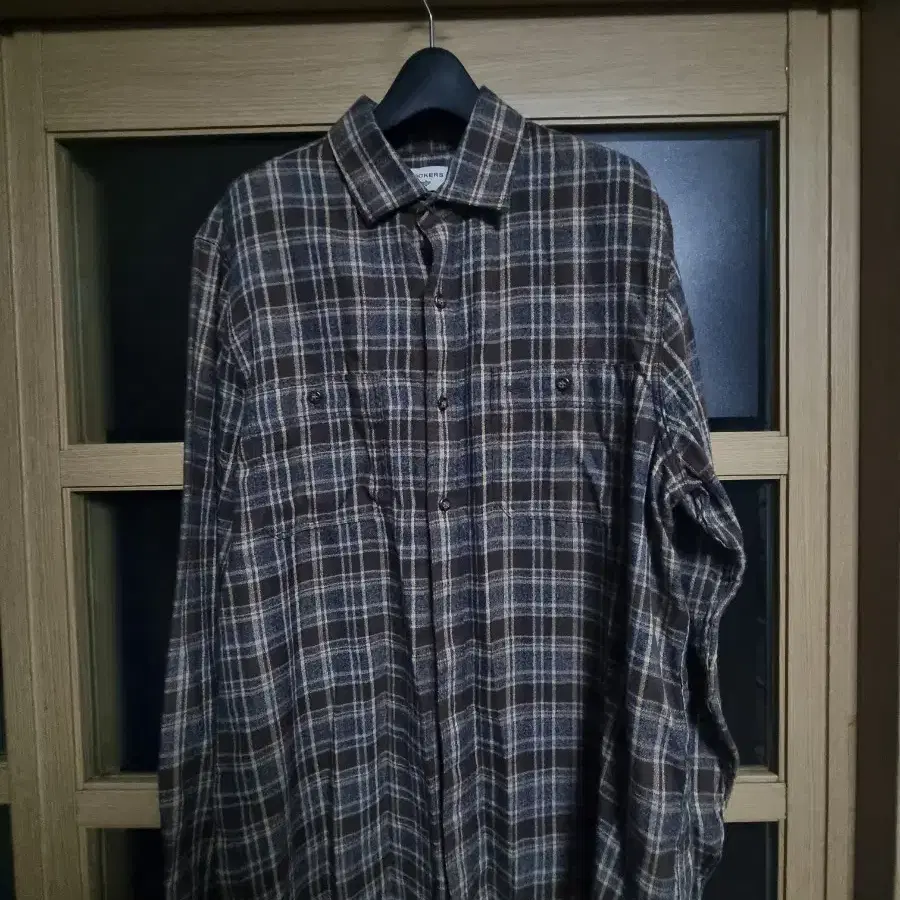dockers 체크 남방 셔츠 m