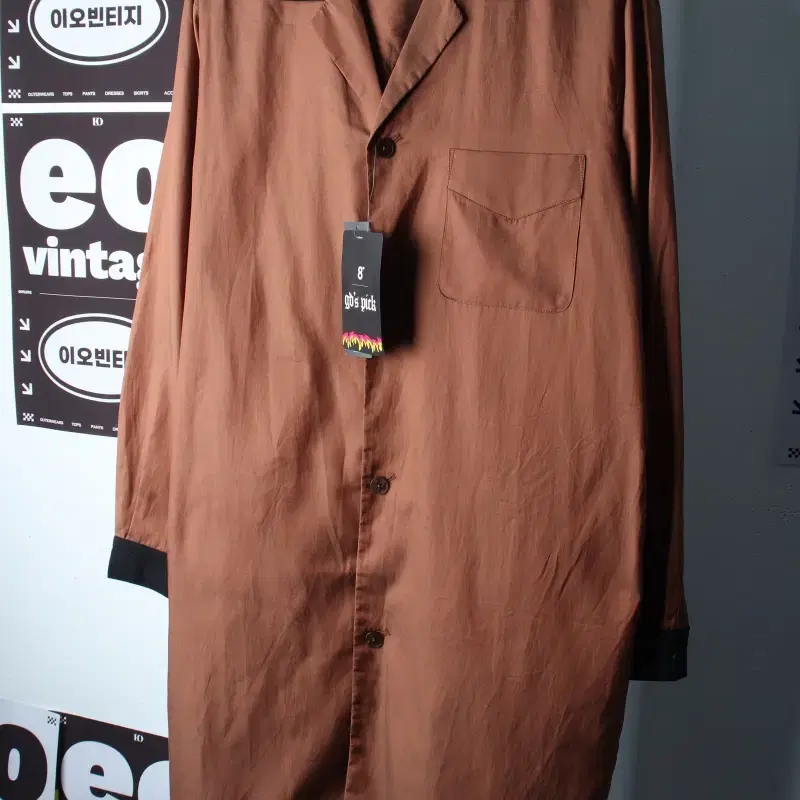 (L-XL) 에잇세컨즈 셔츠 남방 새상품 GD협업 브라운-H37971