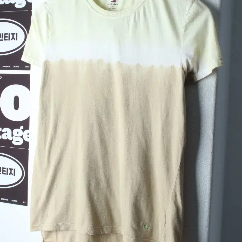 W(L) 타미힐피거 반팔 티셔츠 타이다이 브라운 올드스쿨-H37993